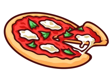 a slice of pizza with cheese on it