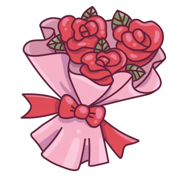 a bouquet of red roses with a bow