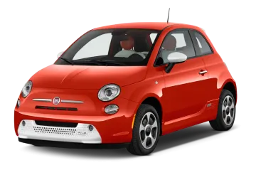 a small red car on a white background