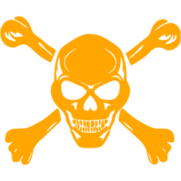 a skull and crossbones