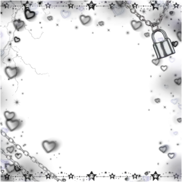 a white background with hearts and a lock