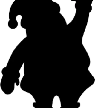 a black and white silhouette of a little girl
