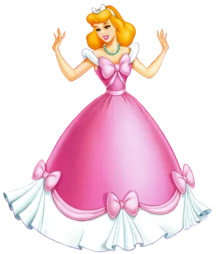 a princess in a pink dress