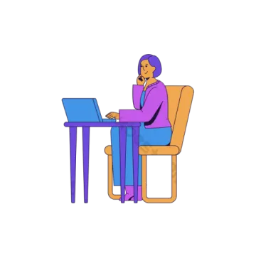 a person sitting at a table with a laptop