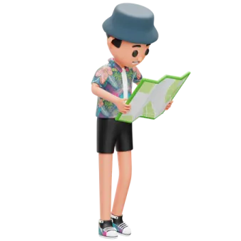 a young boy reading a book while wearing a hat