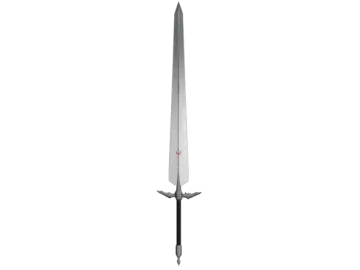 a sword on a white background