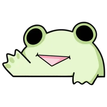 a green frog sitting on top of a white surface
