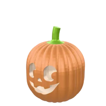 an orange pumpkin with a hole in the middle