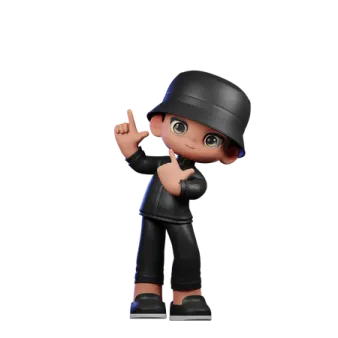 a little boy in a black suit and hat