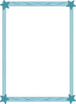 a blue frame with birds on it