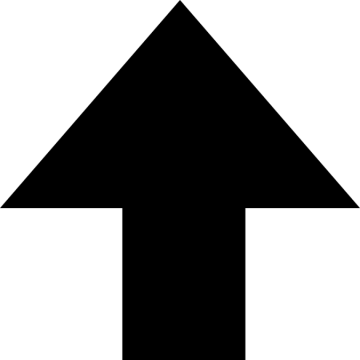 a black and white arrow icon