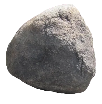 a large rock on a white background