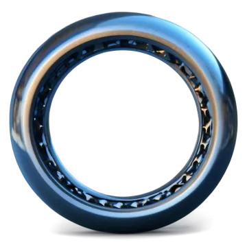 an image of a blue and gold ring