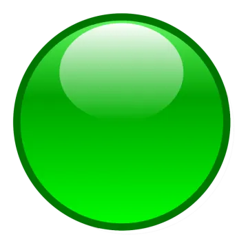 a green button on a white background