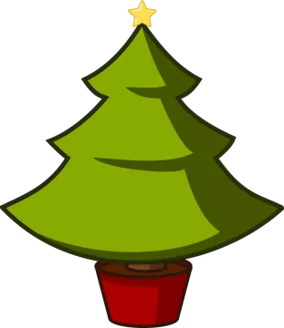 a christmas tree with a star on top