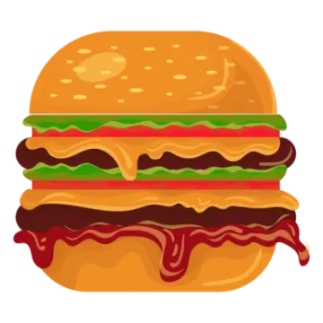 a hamburger with melted cheese and tomato on it