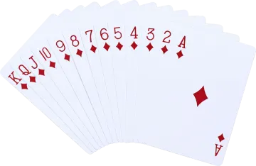 a set of playing cards on a white background