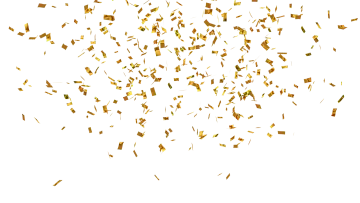 a white background with gold coning