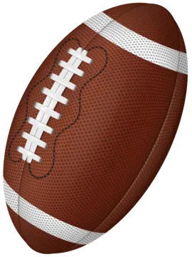 an american football on a white background
