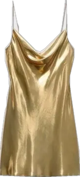 a gold top on a white background