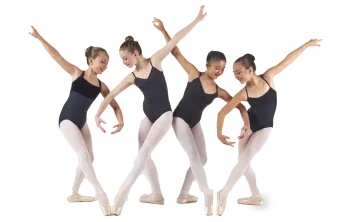 a group of young ballerinas