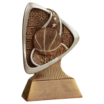 a sculpture of a bird on a wooden base