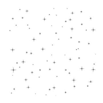 a black and white image of stars