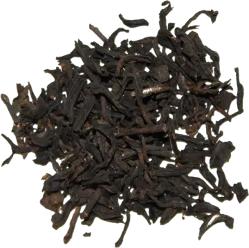 a pile of black tea