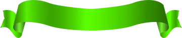 a green ribbon on a white background