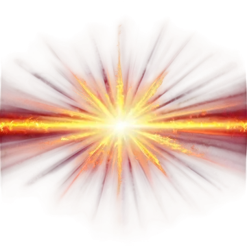 a white background with orange and yellow rays