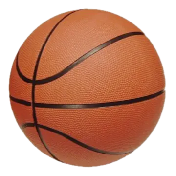 a basketball ball on a white background