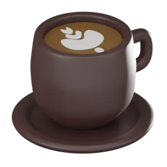 a cup of coffee on a saucer