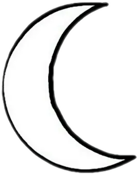 a black and white drawing of the moon