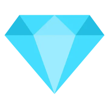 a blue diamond