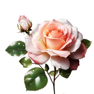 a pink rose with water droplets on it