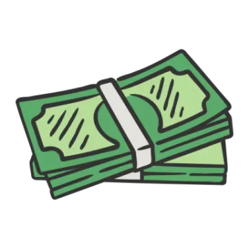 a stack of money