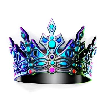 a colorful crown on a white background