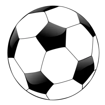 a soccer ball on a white background