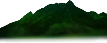 a large green mountain