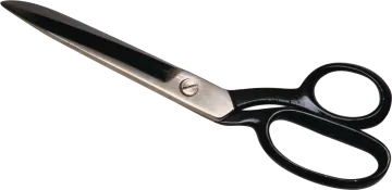 a pair of scissors on a white background