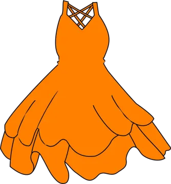 a dress on a hanger