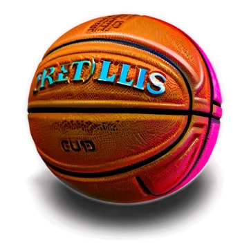 a basketball ball on a white background