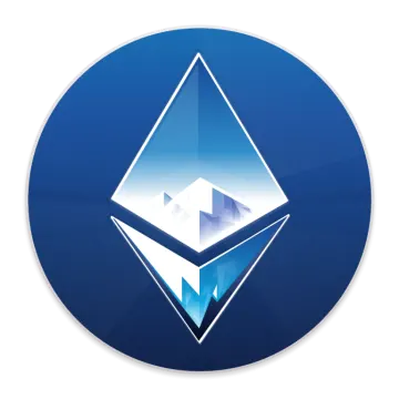 ether logo on a white background