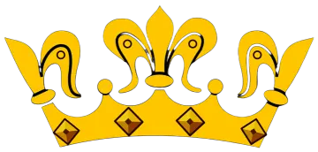 a yellow crown