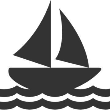 a black and white image of a sail