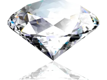 a diamond on a white background