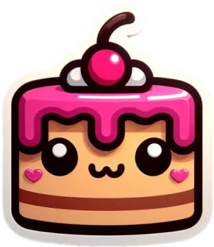 a cake with a cherry on top