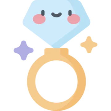 a ring with a diamond on it