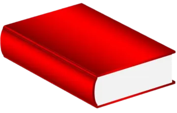 a red book with white pages