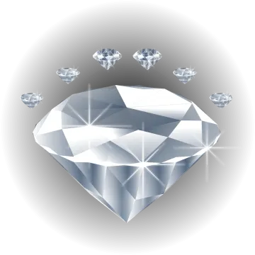 a diamond on a white background